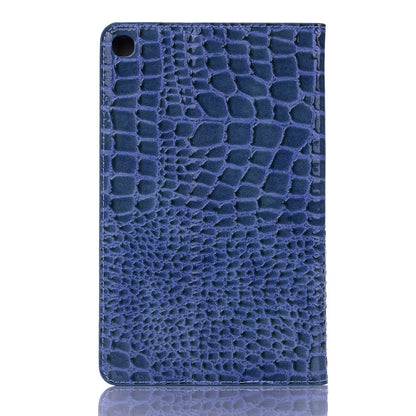 Crocodile Texture Horizontal Flip Leather Case for Galaxy Tab S5e 10.5 T720 / T725, with Holder & Card Slots & Wallet (Blue) by bashfashion