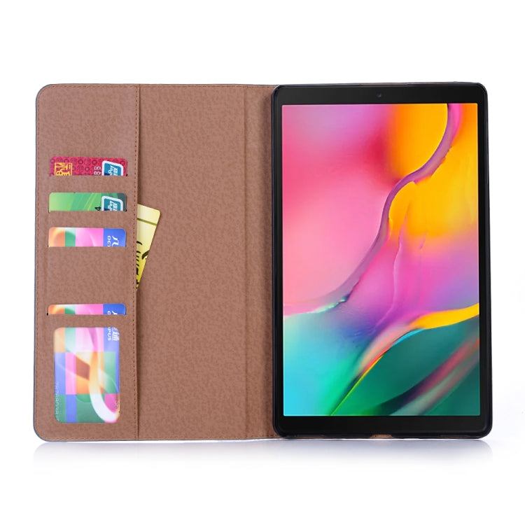 Retro Book Style Horizontal Flip Leather Case for Galaxy Tab A 10.1 (2019) T510 / T515, with Holder & Card Slots & Wallet (Brown) by bashfashion