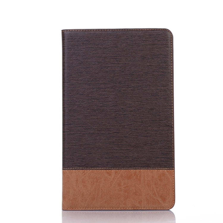 Cross Texture Horizontal Flip Leather Case for Galaxy Tab A 10.1 (2019) T510 / T515, with Holder & Card Slots & Wallet (Coffee) by bashfashion