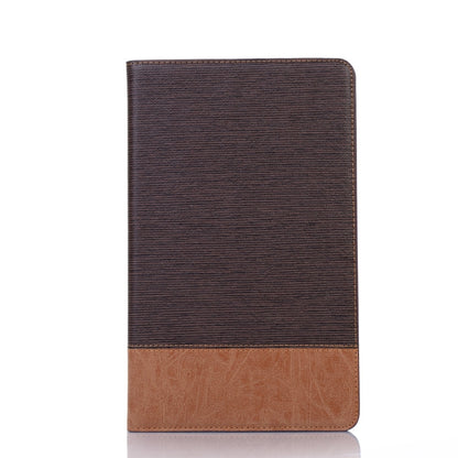 Cross Texture Horizontal Flip Leather Case for Galaxy Tab A 10.1 (2019) T510 / T515, with Holder & Card Slots & Wallet (Coffee) by bashfashion
