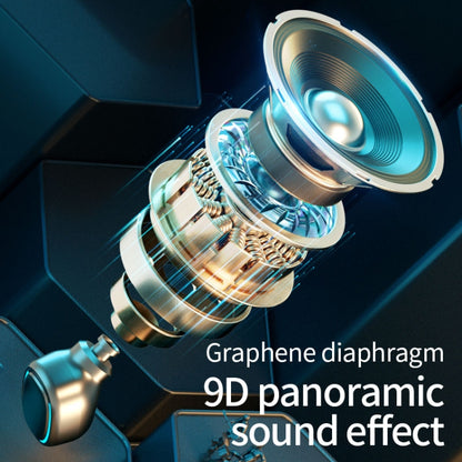 C1 Bluetooth 5.0 TWS Polygonal Touch Digital Display True Wireless Bluetooth Earphone with Charging Box(Blue) by bashfashion