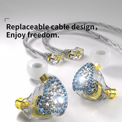 CVJ Liuli 3.5mm In-ear Wired Headphones,Length 2.5m (Blue) by CVJ