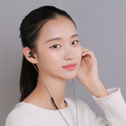 REMAX Multi-function Dual Moving Coil 3.5mm In-Ear Wired Music Earphone with Wire Control & MIC, For iPad, Laptop, iPhone, Samsung, HTC, Huawei, Xiaomi, and Other Smart Phones(Black) by REMAX