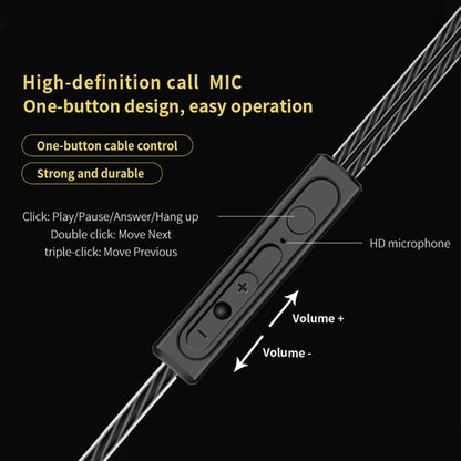 QKZ CK8 HiFi In-ear Four Unit Sports Music Headphones (Black) by QKZ