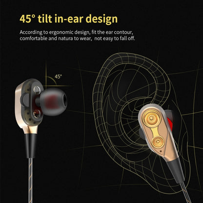 QKZ CK8 HiFi In-ear Four Unit Sports Music Headphones (Gold) by QKZ