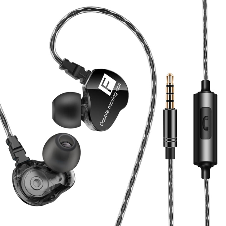 QKZ CK9 HiFi In-ear Four Unit Sports Music Headphones (Black) by QKZ