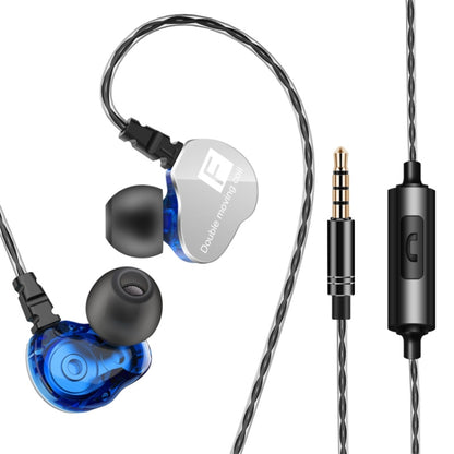 QKZ CK9 HiFi In-ear Four Unit Sports Music Headphones (Blue) by QKZ