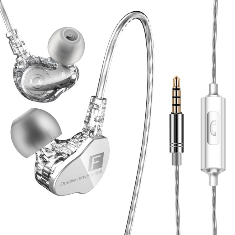 QKZ CK9 HiFi In-ear Four Unit Sports Music Headphones (Transparent) by QKZ