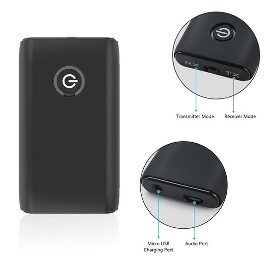 B10S Bluetooth Adapter 5.0 Bluetooth Transmitter Receiver 2 in 1 Bluetooth Adapter by bashfashion
