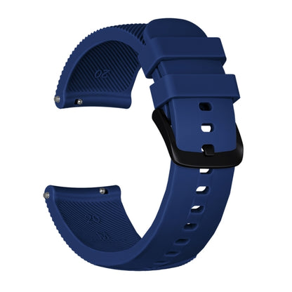 20mm For Huami Amazfit GTS / Samsung Galaxy Watch Active 2 / Gear Sport Silicone Watch Band(Midnight blue) by bashfashion