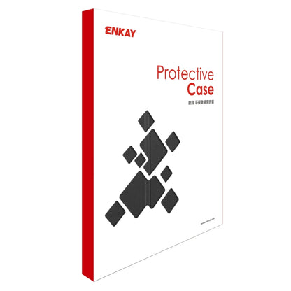 For iPad Pro 11 2022 / 2020 / 2021 ENKAY ENK-8001 Denim Pattern Horizontal Flip Leather Smart Tablet Case with Holder(Dark Blue) by ENKAY