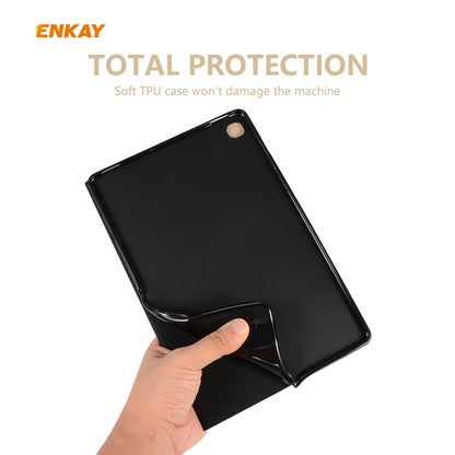 For Samsung Galaxy Tab S6 Lite P610 / P615 / Tab S6 Lite 2022 / P613 / P619 ENKAY Elastic Leather Tablet Case with Holder(Golden) by ENKAY