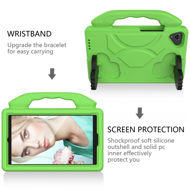 For Samsung Galaxy Tab A 8.4 2020 EVA Tablet Shockproof Case with Thumb Bracket(Green) by bashfashion
