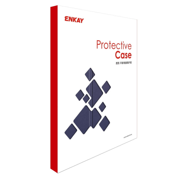 ENKAY ENK-8010 PU Leather + Plastic Smart Case with Three-folding Holder for Samsung Galaxy Tab S8 / Galaxy Tab S7 11.0 T870 / T875(Dark Blue) by ENKAY