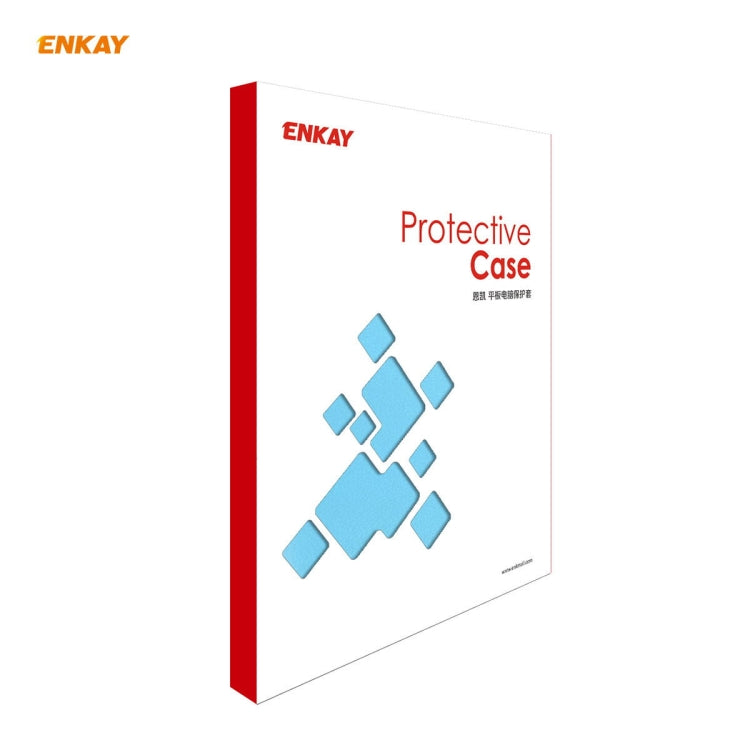 ENKAY for Samsung Galaxy Tab S8 / Galaxy Tab S7 11.0 T870 / T875 ENK-8012 360 Degree Rotation Litchi Texture Horizontal Flip PU Leather Smart Case with Holder & Sleep / Wake-up(Light Blue) by ENKAY