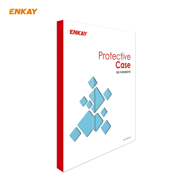 For iPad Air 11 2024 / Pro 11 2018 / Air 10.9 2022 ENKAY 3-folding Plastic Leather Smart Tablet Case(Light Blue) by ENKAY