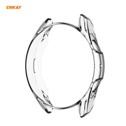 For Samsung Galaxy Watch 3 45mm 2 in 1 ENKAY Hat-Prince Transparent Soft TPU Case + 0.2mm 9H 2.15D Curved Edge Tempered Glass Film by ENKAY