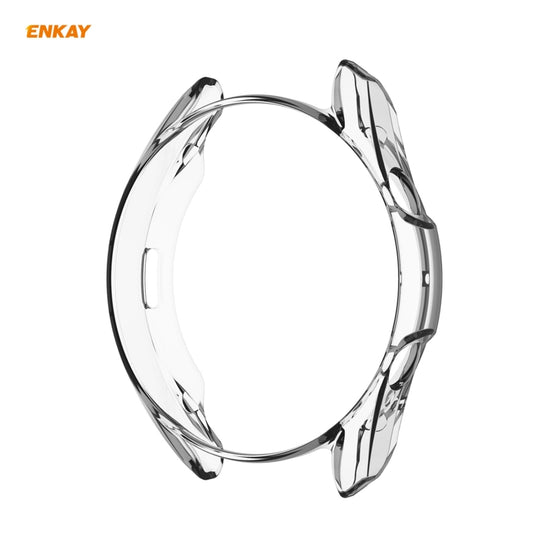 For Samsung Galaxy Watch 3 45mm 2 in 1 ENKAY Hat-Prince Transparent Soft TPU Case + 0.2mm 9H 2.15D Curved Edge Tempered Glass Film by ENKAY