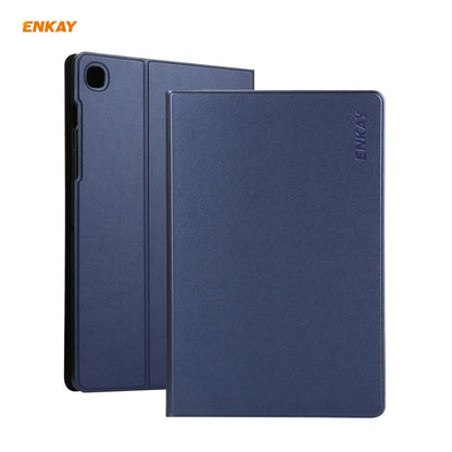 For Samsung Galaxy Tab A7 10.4 T500 / T505 2020 / 2022 ENKAY Horizontal Flip PU Leather + TPU Smart Case with Holder & Sleep / Wake-up Function(Dark Blue) by ENKAY