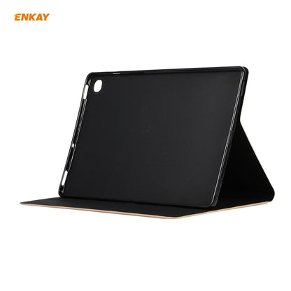 For Samsung Galaxy Tab A7 10.4 T500 / T505 2020 / 2022 ENKAY Horizontal Flip PU Leather + TPU Smart Case with Holder & Sleep / Wake-up Function(Black) by ENKAY