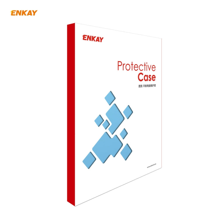 For Samsung Galaxy Tab A7 10.4 T500 / T505 2020 / 2022 ENKAY Horizontal Flip PU Leather + TPU Smart Case with Holder & Sleep / Wake-up Function(Light Blue) by ENKAY