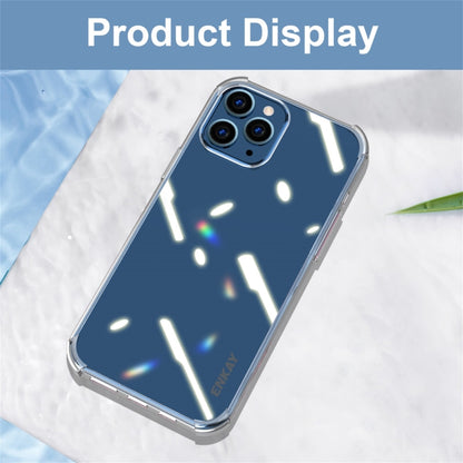 For iPhone 12 Pro Hat-Prince ENKAY Clear TPU Shockproof Airbag Soft Case + Camera Lens Glass Film by ENKAY