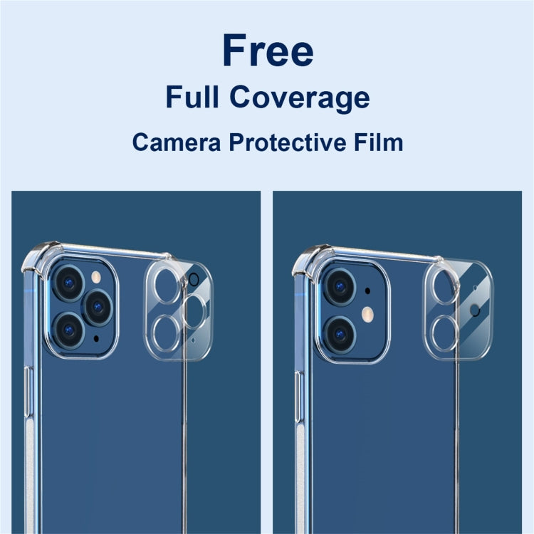 For iPhone 11 Hat-Prince ENKAY Clear TPU Shockproof Airbag Soft Case + Camera Lens Glass Film by ENKAY