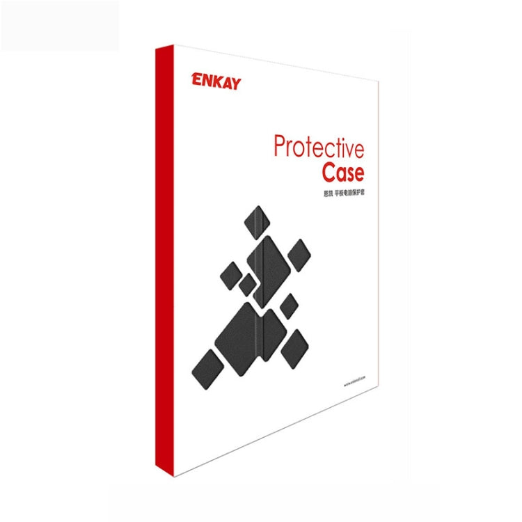 For iPad Pro 11 2022 / 2021 / 2020 ENKAY 3-Folding Shockproof TPU Cover Custer Texture PU Leather Tablet Case with Pencil Slot & Holder & Sleep / Wake-up Function(Dark Blue) by ENKAY