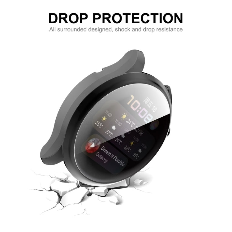 For Huawei Watch 3 46mm ENKAY Hat-Prince Full Coverage Transparent Soft Case TPU HD Clear Cover(Silver) by ENKAY