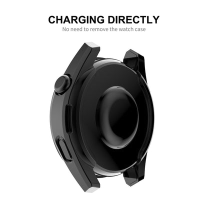 For Huawei Watch 3 Pro 48mm ENKAY Hat-Prince Full Coverage Transparent Soft Case TPU HD Clear Cover(Gold) by ENKAY