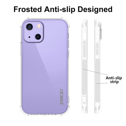 For iPhone 13 mini Hat-Prince ENKAY Clear TPU Shockproof Soft Case Drop Protection Cover by ENKAY