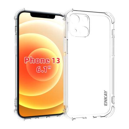 For iPhone 13 Hat-Prince ENKAY Clear TPU Shockproof Soft Case Drop Protection Cover by ENKAY