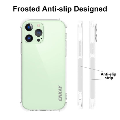 For iPhone 13 Pro Hat-Prince ENKAY Clear TPU Shockproof Soft Case Drop Protection Cover by ENKAY