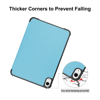 For iPad mini 2024 / mini 6 ENKAY Custer Texture Horizontal Flip PU+PC Leather Tablet Case with Three-folding Holder & Sleep / Wake-up Function(Black) by ENKAY