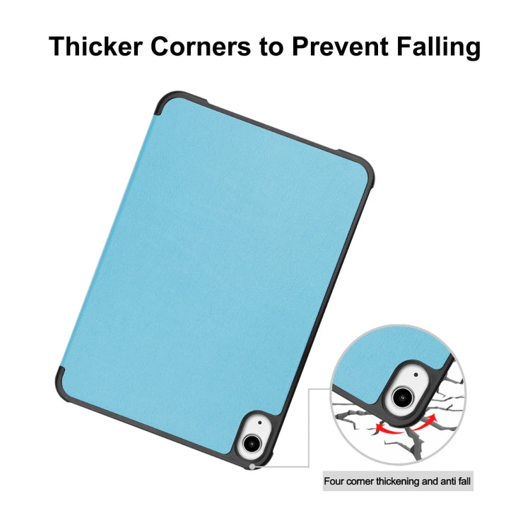 For iPad mini 2024 / mini 6 ENKAY Custer Texture Horizontal Flip PU+PC Leather Tablet Case with Three-folding Holder & Sleep / Wake-up Function(Dark Green) by ENKAY