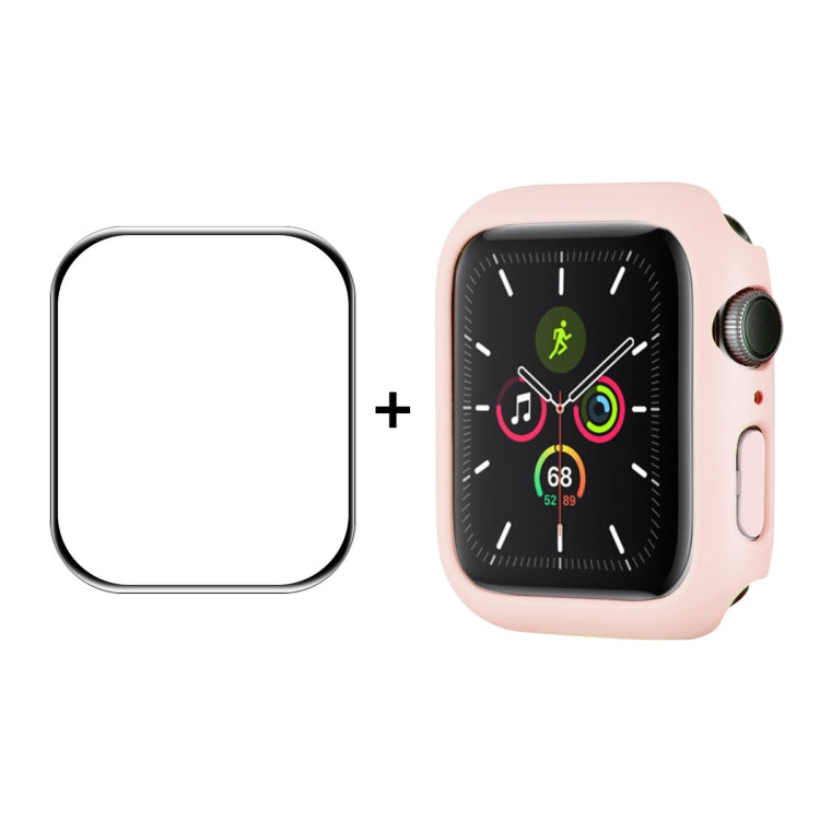 ENKAY Hat-Prince PC Frame + Full Coverage PMMA HD Screen Protector Film For Apple Watch Series 9 / 8 / 7 41mm(Pink) by ENKAY