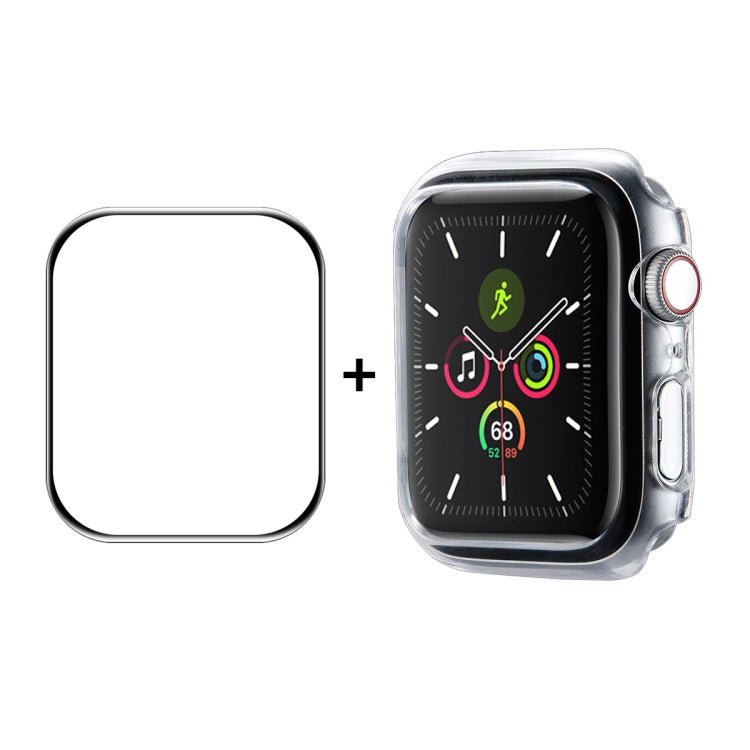 ENKAY Hat-Prince PC Frame + Full Coverage PMMA HD Screen Protector Film For Apple Watch Series 9 / 8 / 7 45mm(Transparent) by ENKAY