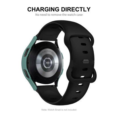 ENKAY Hat-Prince Full Coverage PC Frame + Tempered Glass Protector Composite Case for Samsung Galaxy Watch4 40mm(Green) by ENKAY