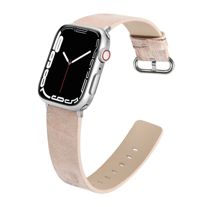 Marbled Leather Strap For Apple Watch Series 9&8&7 41mm / SE 3&SE 2&6&SE&5&4 40mm / 3&2&1 38mm(Pink) by bashfashion