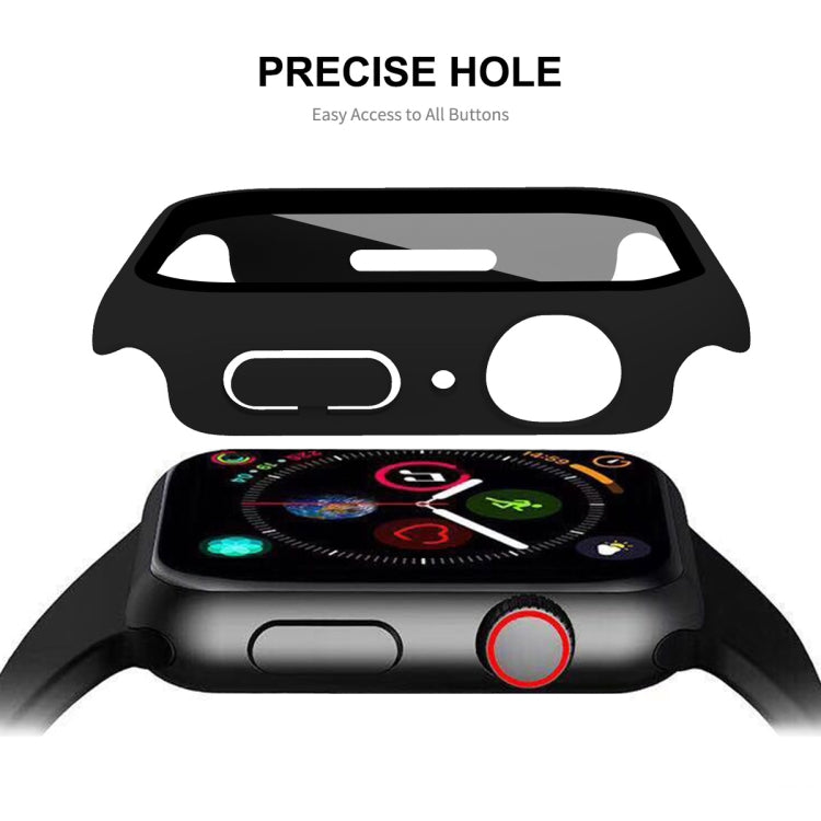 ENKAY Hat-Prince 2 in 1 PC Frame + 9H Tempered Glass Protector Full Coverage Case For Apple Watch Series 9 / 8 / 7 45mm(Transparent) by ENKAY
