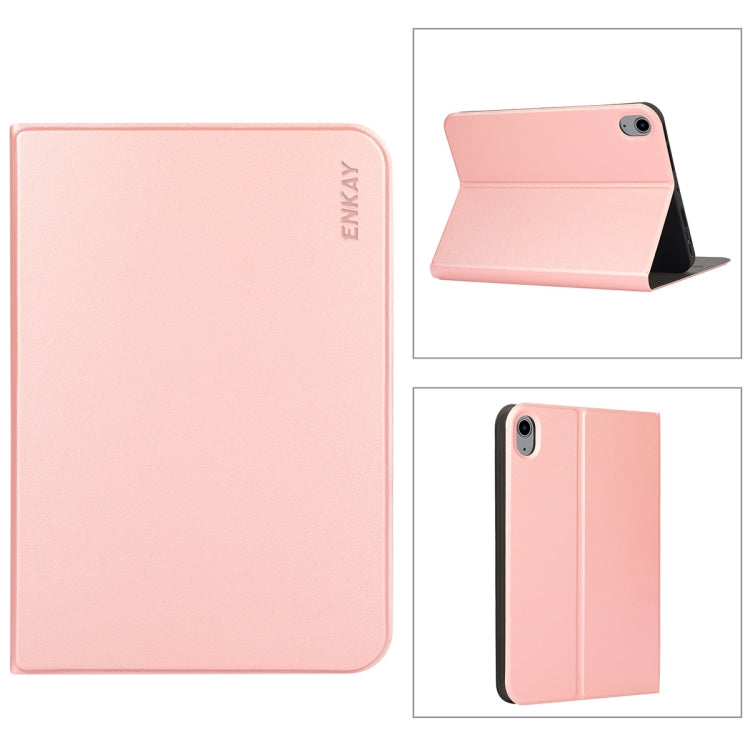 For iPad mini 2024 / mini 6 ENKAY Horizontal Flip PU Leather + TPU Smart Tablet Case with Holder & Sleep / Wake-up Function(Pink) by ENKAY