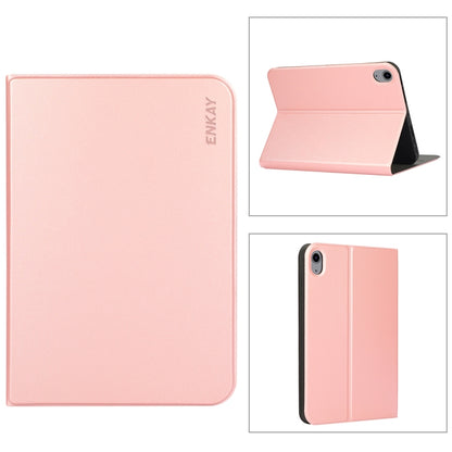 For iPad mini 2024 / mini 6 ENKAY Horizontal Flip PU Leather + TPU Smart Tablet Case with Holder & Sleep / Wake-up Function(Pink) by ENKAY