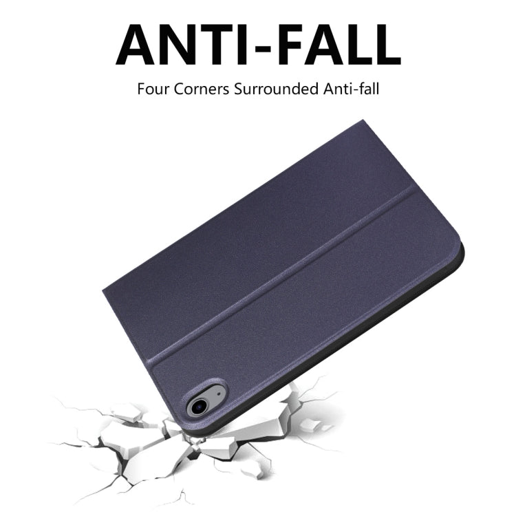 For iPad mini 2024 / mini 6 ENKAY Horizontal Flip PU Leather + TPU Smart Tablet Case with Holder & Sleep / Wake-up Function(Dark Blue) by ENKAY