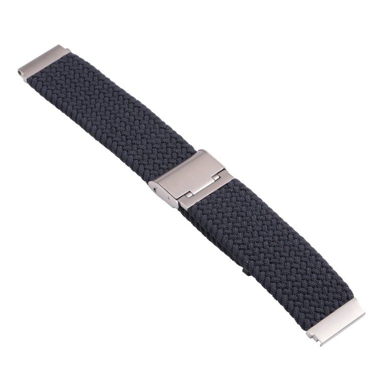 For Samsung Galaxy Watch 4 / Watch 5 20mm Nylon Braided Metal Buckle Watch Band(Dark Blue) by bashfashion