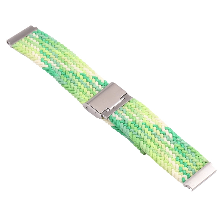 For Samsung Galaxy Watch 4 / Watch 5 20mm Nylon Braided Metal Buckle Watch Band(Turquoise) by bashfashion