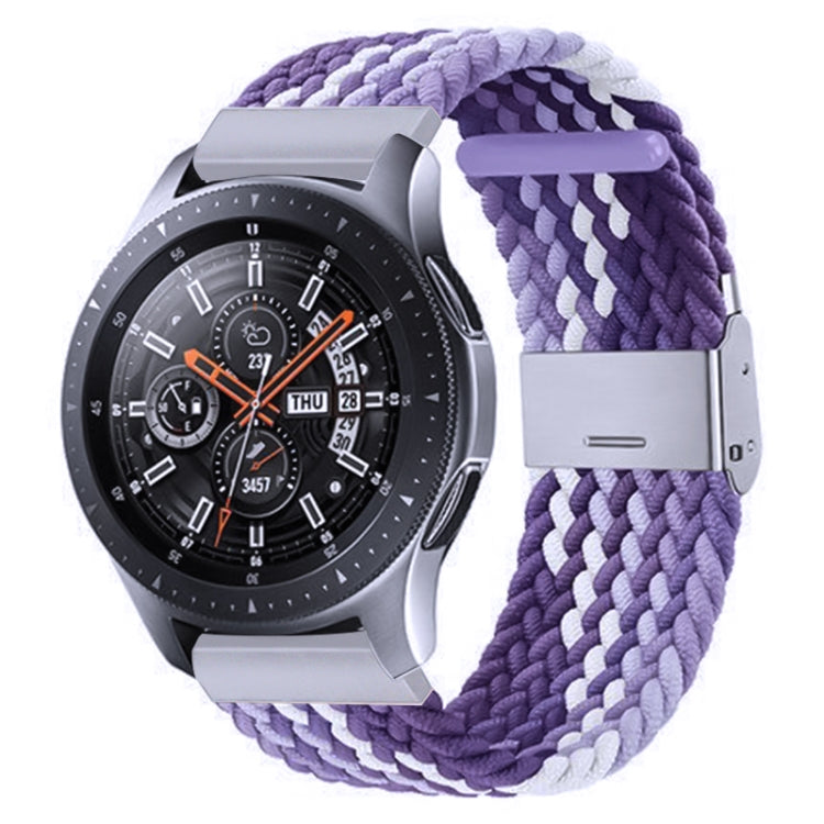 For Samsung Galaxy Watch 4 / Watch 5 20mm Nylon Braided Metal Buckle Watch Band(Z Purple) by bashfashion