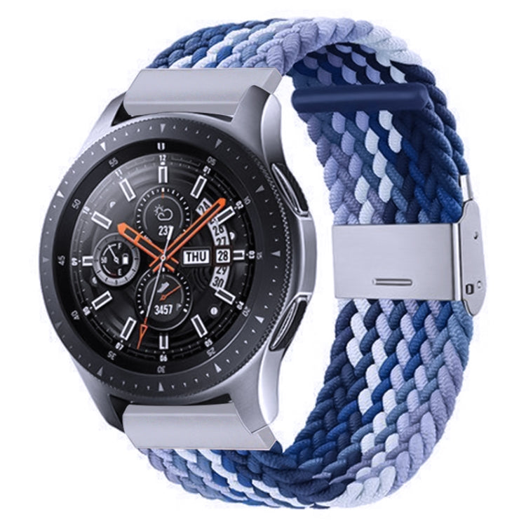 For Samsung Galaxy Watch 4 / Watch 5 20mm Nylon Braided Metal Buckle Watch Band(Z Blue) by bashfashion