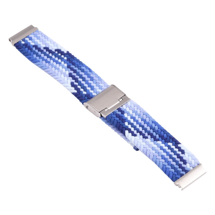 For Samsung Galaxy Watch 4 / Watch 5 20mm Nylon Braided Metal Buckle Watch Band(Z Blue) by bashfashion