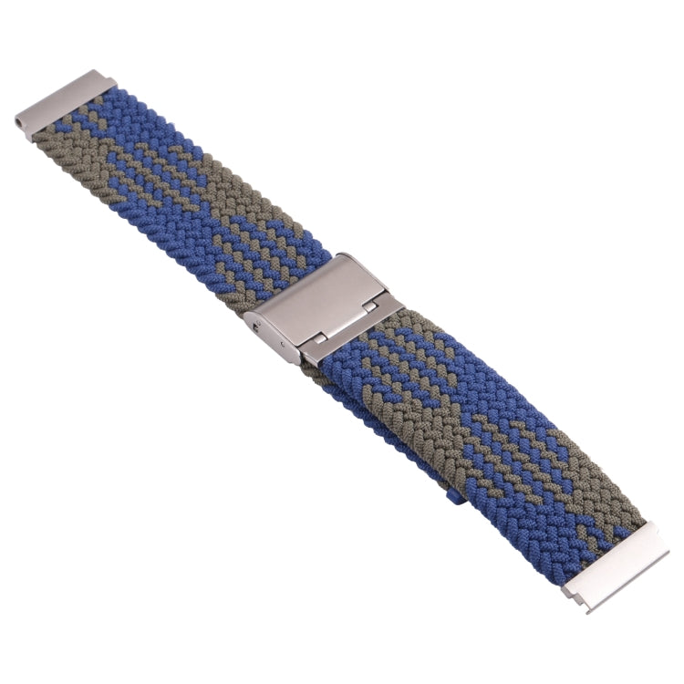 For Samsung Galaxy Watch 4 / Watch 5 20mm Nylon Braided Metal Buckle Watch Band(Z Blue Green) by bashfashion