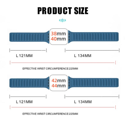 Silicone Magnetic Strap Watch Band For Apple Watch Ultra 49mm&Watch Ultra 2 49mm / Series 9&8&7 45mm / SE 3&SE 2&6&SE&5&4 44mm / 3&2&1 42mm(White) by bashfashion